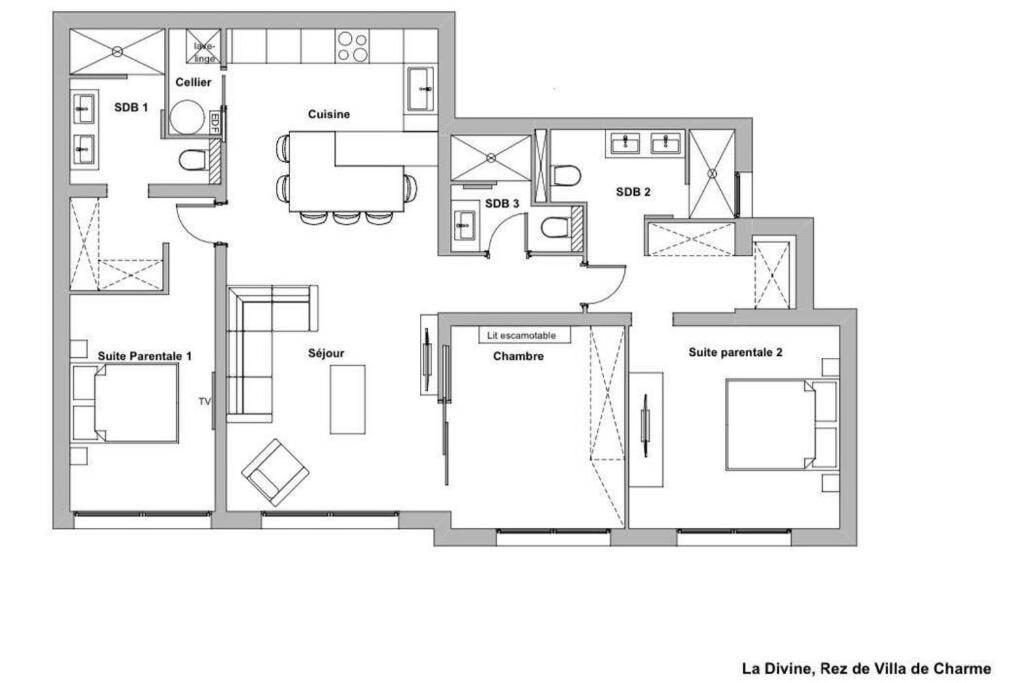 Rez De Villa De Charme-Piscine-3 Chambres 6 Pers แซ็งต์-ราฟาเอล ภายนอก รูปภาพ